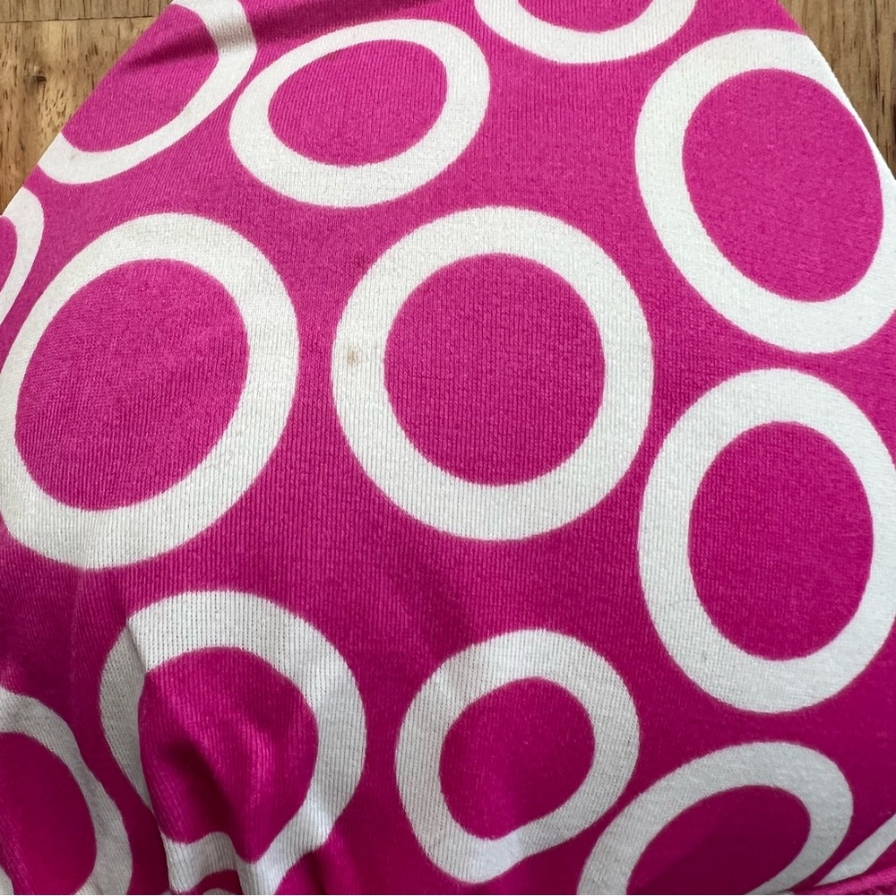Victoria’s Secret Pink Polka Dot Bikini Top Size Medium Halter Swim - Picture 6 of 6